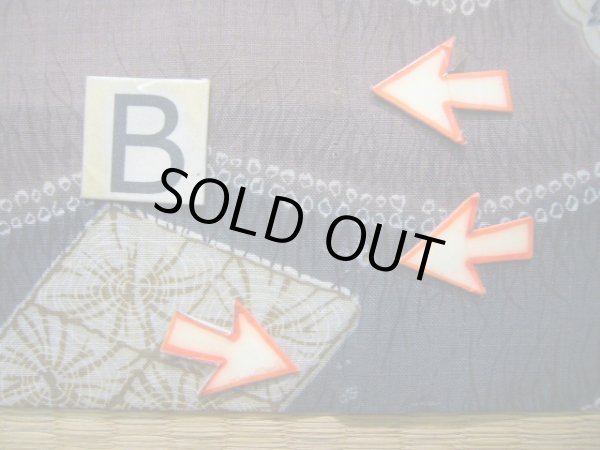 画像19: J1209L  襦袢 女性用着物  モスリン スモーキーな  えんじ, 松/松葉 【中古】 【USED】 【リサイクル】 ★☆☆☆☆ (19)