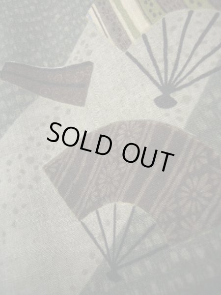 画像12: J1209M  襦袢 女性用着物  モスリン スモーキーな 淡い グリーン（緑）, 縞 【中古】 【USED】 【リサイクル】 ★★☆☆☆ (12)