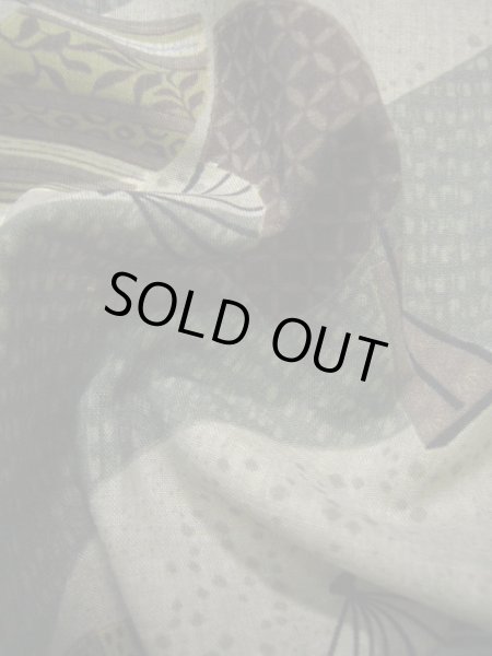 画像18: J1209M  襦袢 女性用着物  モスリン スモーキーな 淡い グリーン（緑）, 縞 【中古】 【USED】 【リサイクル】 ★★☆☆☆ (18)