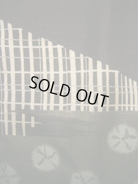 画像6: J1209N  襦袢 女性用着物  シルク（正絹） 深い  ブラウン（茶色）, 縞 【中古】 【USED】 【リサイクル】 ★★☆☆☆ (6)