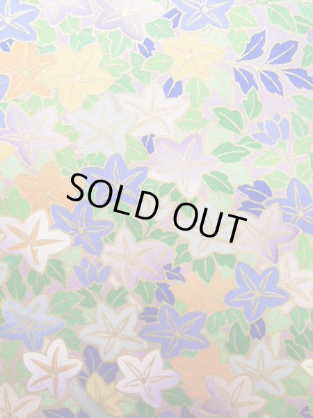 画像9: J1223I  振袖 女性用着物  シルク(正絹) 薄い  藤, 花 【中古】 【USED】 【リサイクル】 ★★★★☆ (9)