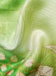 画像16: J1225I  振袖 女性用着物  シルク（正絹）   白, 花 【中古】 【USED】 【リサイクル】 ★★★☆☆ (16)
