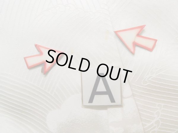 画像18: J1225I  振袖 女性用着物  シルク(正絹)   白, 花 【中古】 【USED】 【リサイクル】 ★★★☆☆ (18)