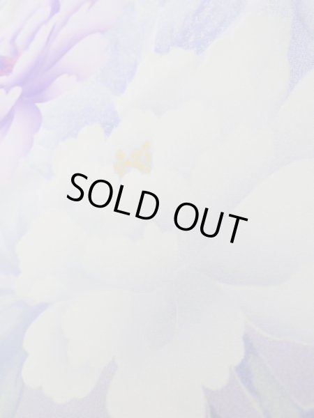 画像10: J1225J  振袖 女性用着物  シルク(正絹) 淡い 薄い 水色, ぼたん 【中古】 【USED】 【リサイクル】 ★★★☆☆ (10)