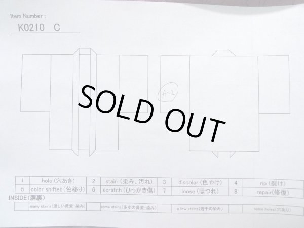 画像10: K0210C  羽織 女性用着物  化繊 淡い 薄い 紫, 抽象的模様 【中古】 【USED】 【リサイクル】 ★★★☆☆ (10)