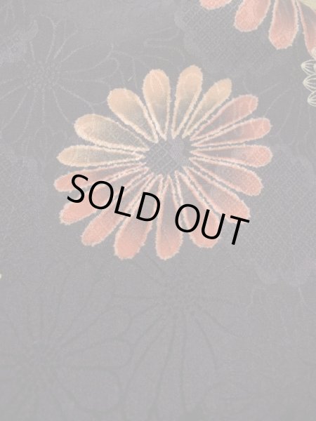 画像6: K0217N Mint  羽織 女性用着物  シルク(正絹) ダークな  ブラウン(茶色), 菊 【中古】 【USED】 【リサイクル】 ★★★★☆ (6)