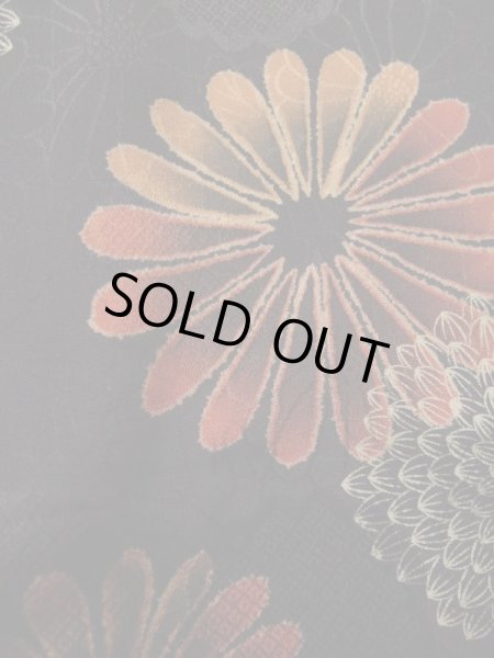 画像10: K0217N Mint  羽織 女性用着物  シルク(正絹) ダークな  ブラウン(茶色), 菊 【中古】 【USED】 【リサイクル】 ★★★★☆ (10)