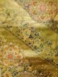 画像3: K0224Q 袋帯  女性用着物 シルク（正絹）   ゴールド（金） 花  , 花丸【中古】 【USED】 【リサイクル】 ★★★★☆ (3)