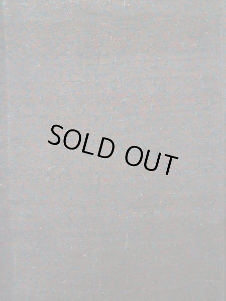 画像3: K0311M  紬 女性用着物  シルク（正絹） 深い  青, 抽象的模様 【中古】 【USED】 【リサイクル】 ★☆☆☆☆ (3)