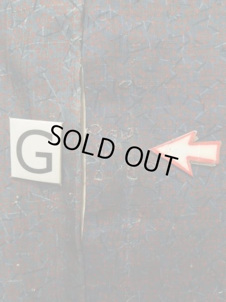 画像18: K0311M  紬 女性用着物  シルク（正絹） 深い  青, 抽象的模様 【中古】 【USED】 【リサイクル】 ★☆☆☆☆ (18)