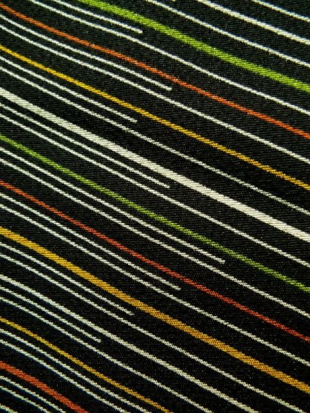 画像5: K0311P Mint  小紋 女性用着物  化繊   黒, 亀甲 【中古】 【USED】 【リサイクル】 ★★★★☆ (5)