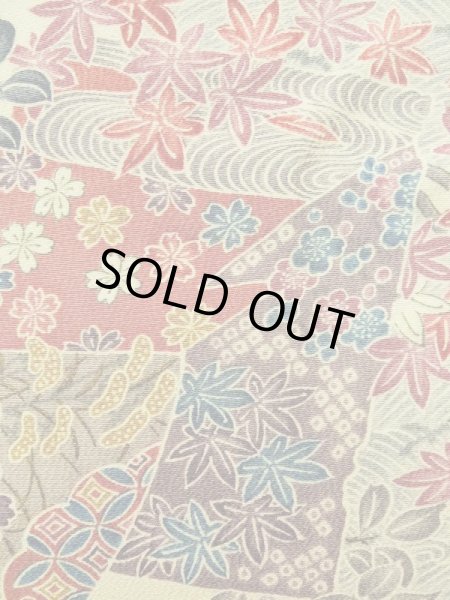 画像8: K0311Z Mint  小紋 女性用着物  シルク（正絹）   白, ぼたん 【中古】 【USED】 【リサイクル】 ★★★★★ (8)