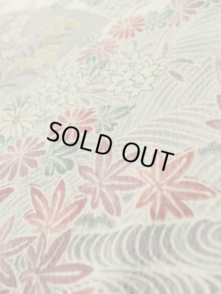 画像12: K0311Z Mint  小紋 女性用着物  シルク（正絹）   白, ぼたん 【中古】 【USED】 【リサイクル】 ★★★★★ (12)