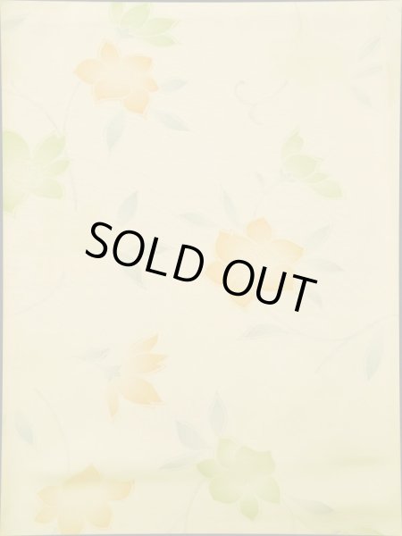 画像3: K0317A Mint  小紋 女性用着物  シルク(正絹)   オフ ホワイト, 花 【中古】 【USED】 【リサイクル】 ★★★★☆ (3)