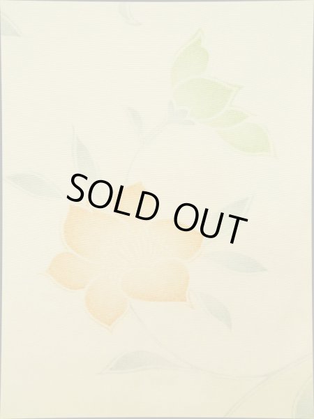 画像5: K0317A Mint  小紋 女性用着物  シルク(正絹)   オフ ホワイト, 花 【中古】 【USED】 【リサイクル】 ★★★★☆ (5)