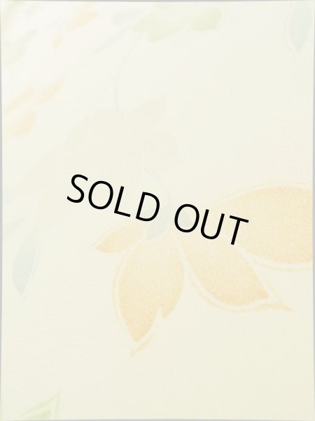 画像10: K0317A Mint  小紋 女性用着物  シルク(正絹)   オフ ホワイト, 花 【中古】 【USED】 【リサイクル】 ★★★★☆ (10)