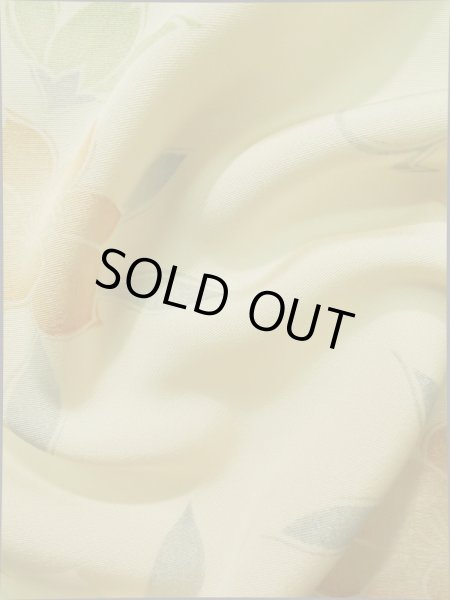 画像11: K0317A Mint  小紋 女性用着物  シルク(正絹)   オフ ホワイト, 花 【中古】 【USED】 【リサイクル】 ★★★★☆ (11)