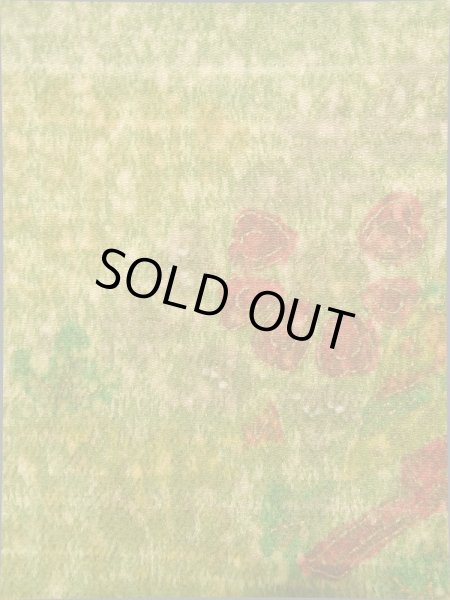 画像6: K0317E Mint  小紋 女性用着物  シルク(正絹) 淡い 茶色がかった 黄緑色, 鳥 【中古】 【USED】 【リサイクル】 ★★★★☆ (6)