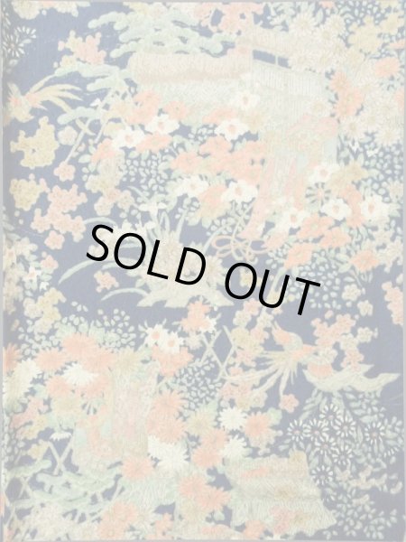 画像3: K0317N Mint  小紋 女性用着物  シルク（正絹） 淡い  青, 花 【中古】 【USED】 【リサイクル】 ★★★★☆ (3)