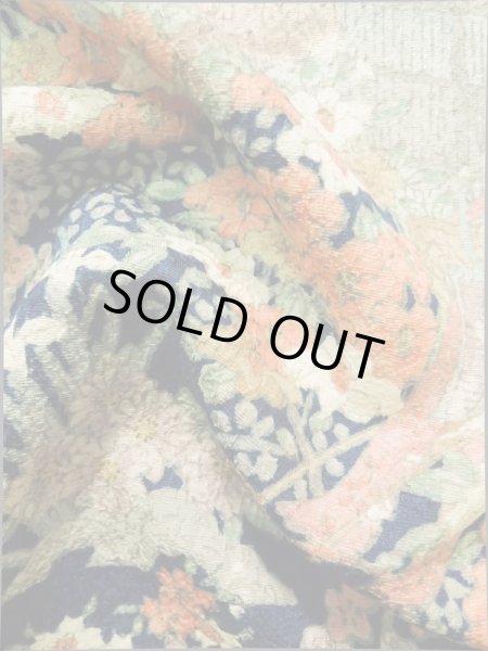 画像14: K0317N Mint  小紋 女性用着物  シルク（正絹） 淡い  青, 花 【中古】 【USED】 【リサイクル】 ★★★★☆ (14)