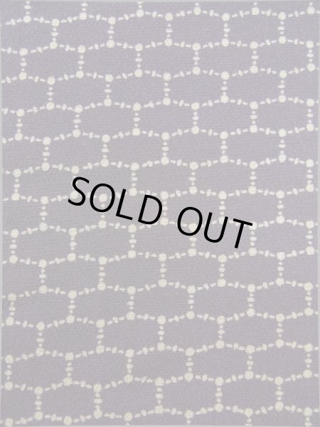 画像6: K0317T  小紋 女性用着物  シルク(正絹)   紫, 幾何学模様 【中古】 【USED】 【リサイクル】 ★★★★☆ (6)