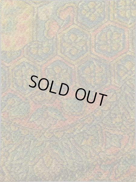 画像7: K0317Y Mint  小紋 女性用着物  シルク(正絹)   ブラウン(茶色), 花 【中古】 【USED】 【リサイクル】 ★★★★☆ (7)