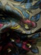 画像12: K0324D  小紋 女性用着物  シルク（正絹）   グレー（灰色）, 花 【中古】 【USED】 【リサイクル】 ★★★☆☆ (12)