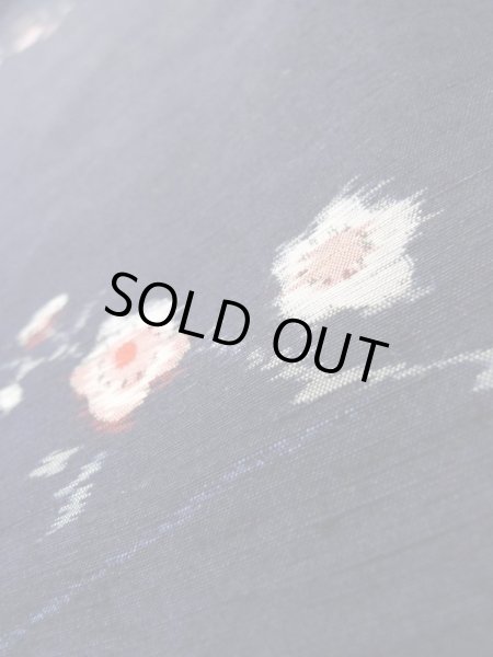 画像10: K0324N Mint  紬 女性用着物  シルク(正絹) 深い  青, 梅 【中古】 【USED】 【リサイクル】 ★★★★☆ (10)