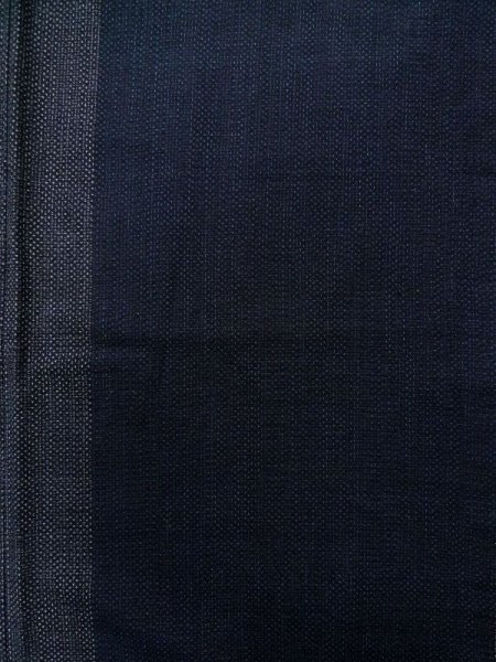 画像4: K0324O Mint  紬 女性用着物  シルク（正絹） 深い  青, 線 【中古】 【USED】 【リサイクル】 ★★★★☆ (4)
