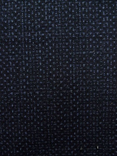 画像5: K0324O Mint  紬 女性用着物  シルク（正絹） 深い  青, 線 【中古】 【USED】 【リサイクル】 ★★★★☆ (5)