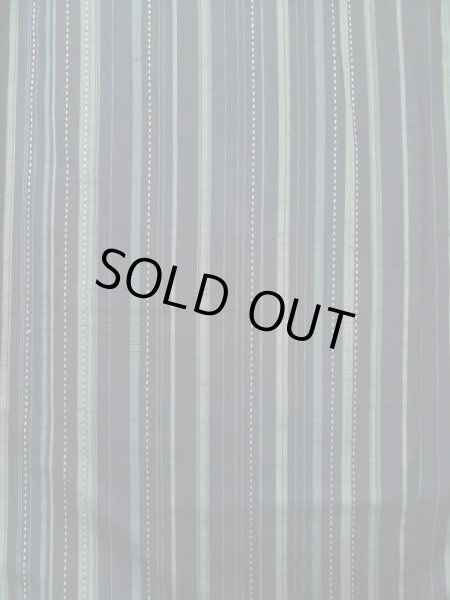 画像4: K0324P  紬 女性用着物 さしこ シルク（正絹）   青, 縞 【中古】 【USED】 【リサイクル】 ★★★★☆ (4)