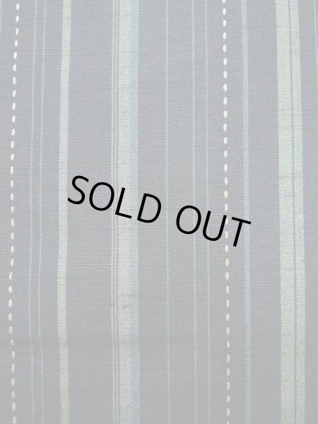 画像6: K0324P  紬 女性用着物 さしこ シルク（正絹）   青, 縞 【中古】 【USED】 【リサイクル】 ★★★★☆ (6)