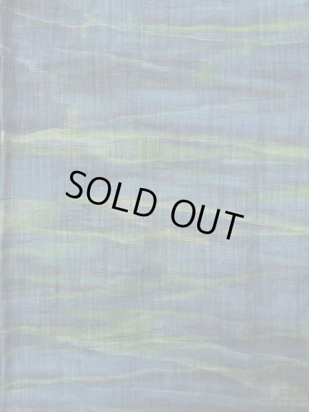 画像3: K0324T Mint  紬 女性用着物  シルク(正絹)   青, 抽象的模様 【中古】 【USED】 【リサイクル】 ★★★★☆ (3)