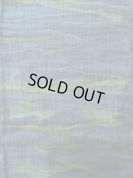 画像4: K0324T Mint  紬 女性用着物  シルク(正絹)   青, 抽象的模様 【中古】 【USED】 【リサイクル】 ★★★★☆ (4)