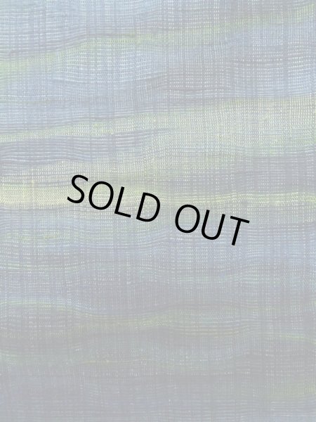 画像6: K0324T Mint  紬 女性用着物  シルク(正絹)   青, 抽象的模様 【中古】 【USED】 【リサイクル】 ★★★★☆ (6)