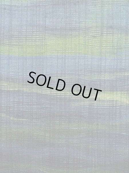 画像7: K0324T Mint  紬 女性用着物  シルク(正絹)   青, 抽象的模様 【中古】 【USED】 【リサイクル】 ★★★★☆ (7)