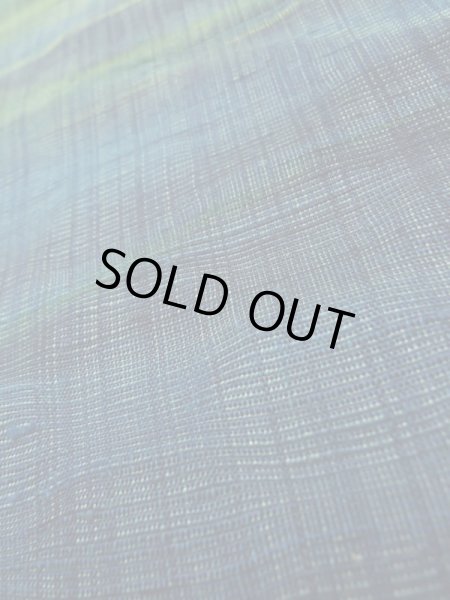 画像9: K0324T Mint  紬 女性用着物  シルク(正絹)   青, 抽象的模様 【中古】 【USED】 【リサイクル】 ★★★★☆ (9)