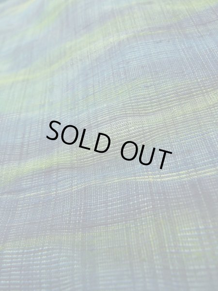 画像11: K0324T Mint  紬 女性用着物  シルク(正絹)   青, 抽象的模様 【中古】 【USED】 【リサイクル】 ★★★★☆ (11)