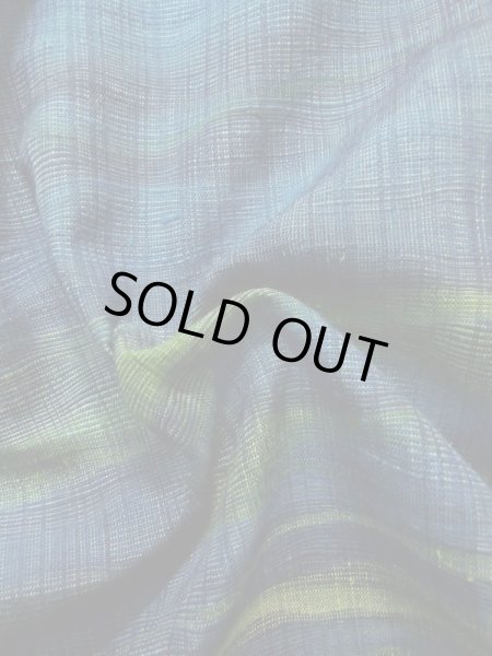 画像12: K0324T Mint  紬 女性用着物  シルク(正絹)   青, 抽象的模様 【中古】 【USED】 【リサイクル】 ★★★★☆ (12)