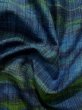 画像13: K0324T Mint  紬 女性用着物  シルク（正絹）   青, 抽象的模様 【中古】 【USED】 【リサイクル】 ★★★★☆ (13)