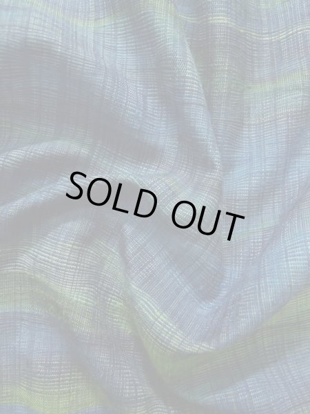 画像13: K0324T Mint  紬 女性用着物  シルク(正絹)   青, 抽象的模様 【中古】 【USED】 【リサイクル】 ★★★★☆ (13)