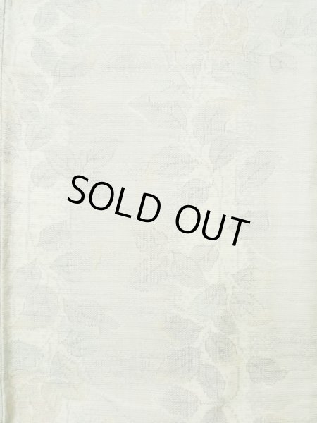 画像3: K0324U Mint  紬 女性用着物  シルク（正絹） ヘザー（杢）  グレー（灰色）, 花 【中古】 【USED】 【リサイクル】 ★★★★☆ (3)