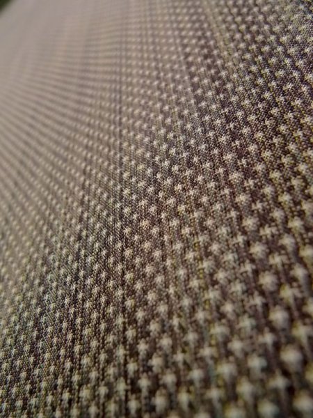 画像8: K0324V  紬 女性用着物  シルク（正絹） ヘザー（杢）  紫, 縞 【中古】 【USED】 【リサイクル】 ★★★☆☆ (8)