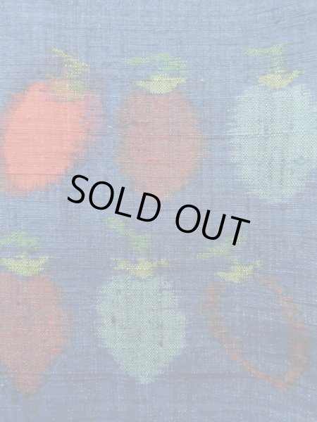 画像8: K0324W Mint  紬 女性用着物  シルク(正絹) ヘザー(杢)  青, 抽象的模様 【中古】 【USED】 【リサイクル】 ★★★★☆ (8)