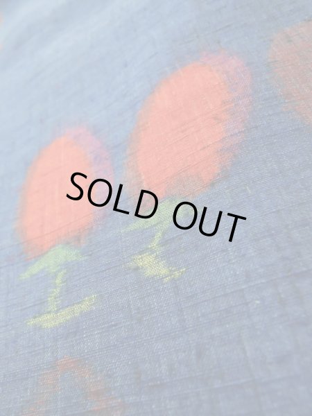 画像11: K0324W Mint  紬 女性用着物  シルク(正絹) ヘザー(杢)  青, 抽象的模様 【中古】 【USED】 【リサイクル】 ★★★★☆ (11)