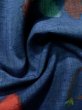 画像12: K0324W Mint  紬 女性用着物  シルク（正絹） ヘザー（杢）  青, 抽象的模様 【中古】 【USED】 【リサイクル】 ★★★★☆ (12)