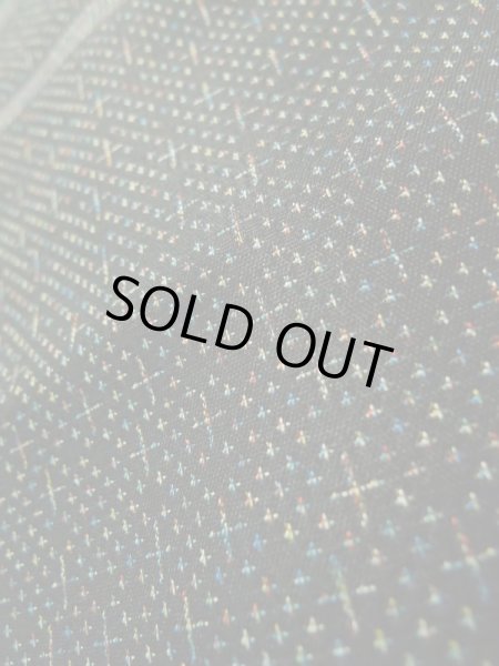 画像11: K0324X Mint  紬 女性用着物  シルク（正絹） ヘザー（杢）  黒, 線 【中古】 【USED】 【リサイクル】 ★★★★★ (11)