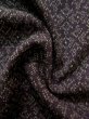 画像12: K0324Y  塩沢紬 女性用着物  シルク（正絹）   紫, 抽象的模様 【中古】 【USED】 【リサイクル】 ★★★☆☆ (12)