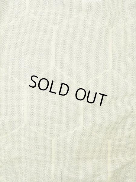 画像3: K0325D  紬 女性用着物  シルク（正絹） ヘザー（杢）  グレー（灰色）, 亀甲 【中古】 【USED】 【リサイクル】 ★★★★☆ (3)