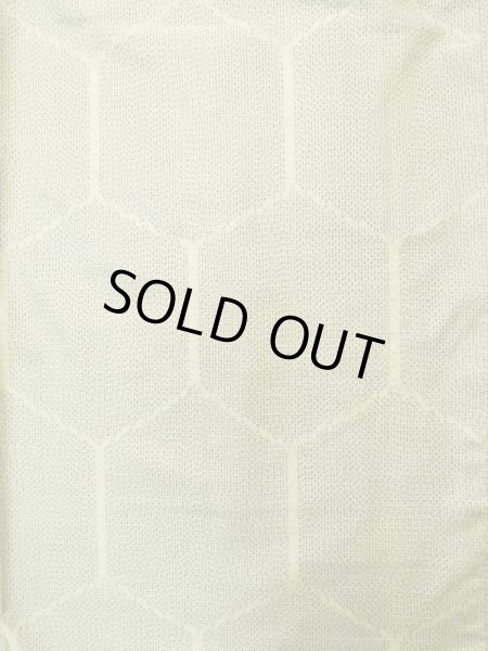 画像4: K0325D  紬 女性用着物  シルク（正絹） ヘザー（杢）  グレー（灰色）, 亀甲 【中古】 【USED】 【リサイクル】 ★★★★☆ (4)